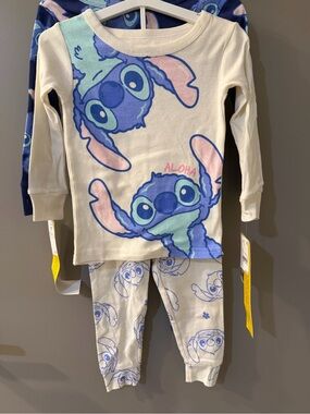 NWT Disney Stitch Pajama 2 Sets Size 2T